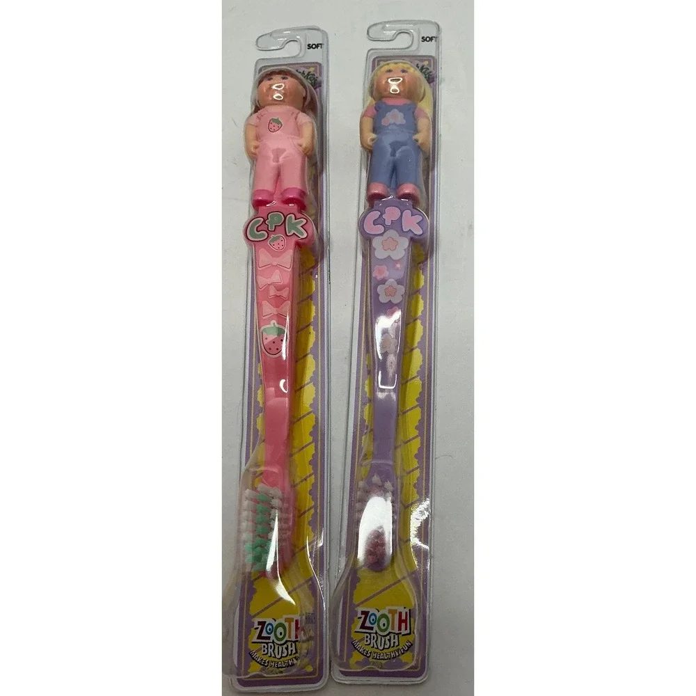 Cabbage‎ Patch Kids Vintage 2005 Zooth Toothbrush Set Character Handle Soft NWT